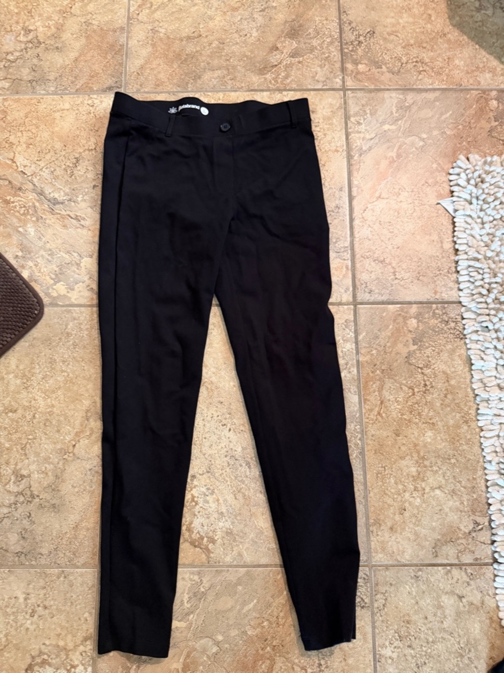 Betabrand Black Slim Dress Pants